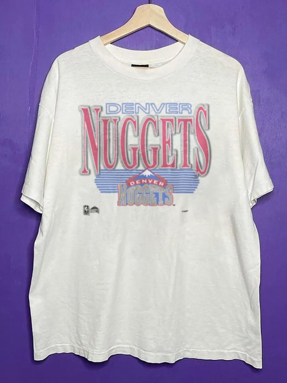 Vintage Denver Nuggets Logo Shirt, Retro NBA Denver Nuggets Basketball Shirt Tee